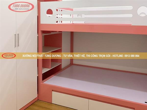 Giường tầng cho bé gái NTTD-001