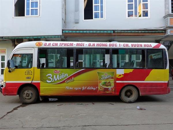Thi công quảng cáo trên xe bus tại thành phố Hồ Chí Minh