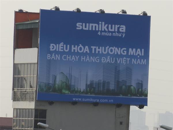 Thi công quảng cáo cho máy điều hòa SUMIKARU