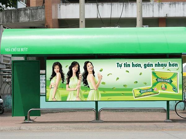 Thi công quảng cáo nhà chờ xe bus ở Hà Nội