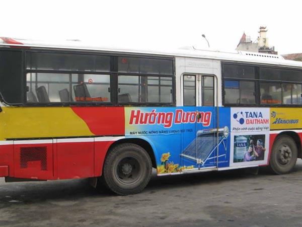 Thi công quảng cáo trên xe bus tại Đà Nẵng